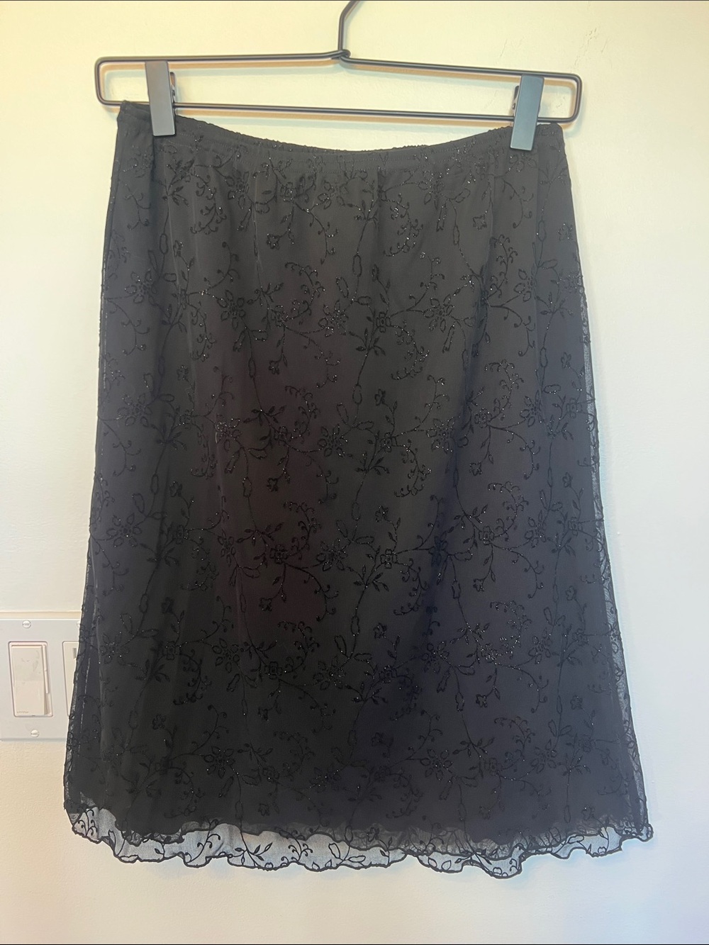 Vintage Y2K Rave City Beaded Skirt